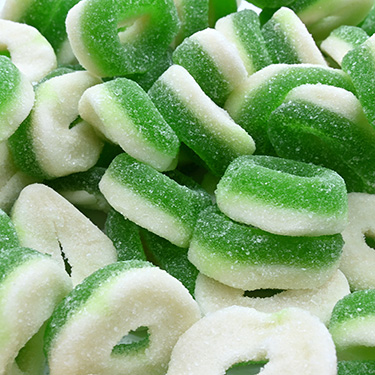 Kervan Gummi Rings Apple  1lb 